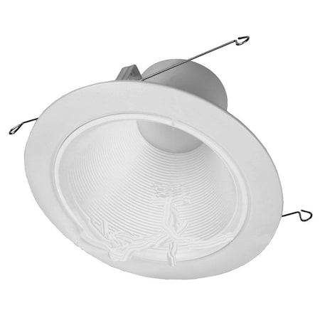 Eaton Lighting Baffle Trim, 6 in Dia Recessed Can, White RLD6069301EWHR