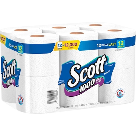 Scott Standard, 1000 Sheets, White, 48 PK 10060