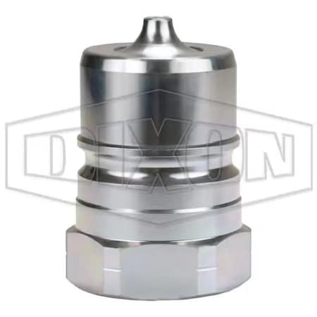 Dixon DQC K Interchange Female Plug, 1-1/2-11-1/2 Nominal, Female NPTF, Steel K12F12