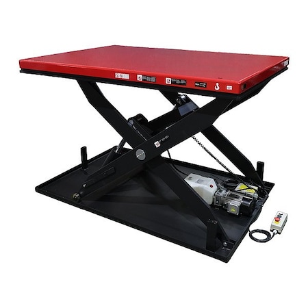 Dayton Scissor Lift Table, 1 1/2 hp, 10 in H 913MY5
