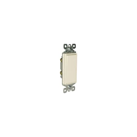 Pass & Seymour Single Pole Decorator Switch, 15A 120/277V, Light Almond TM870LACC10