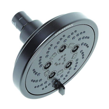 Speakman Fixed Shower Head, 2.0 GPM, Matte Black S-4600-MB-E2