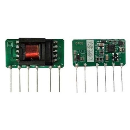 Mornsun AC-DC converter, Low cost, 1W 12VDC, 85-305VAC input LS01-15B12SS