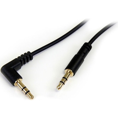 Startech.Com 3 ft Slim 3.5mm to Right Angle Stereo Audio Cable - M/M MU3MMSRA