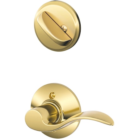 Schlage Residential F59 ACC605LH 12-326 10-269 Accent Trim Pack for F58 Handlesets - Polished Brass F59ACC605LH