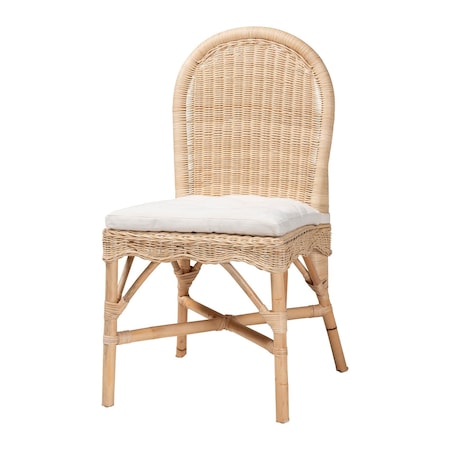 Bali & Pari Bilu Bohemian Natural Rattan Dining Chair 253-13660-ZORO