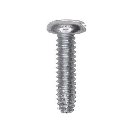Auveco 10-24 x 3/4in Slotted Pan Head Type F Zinc Thread Cutting Screw, 100PK 5301