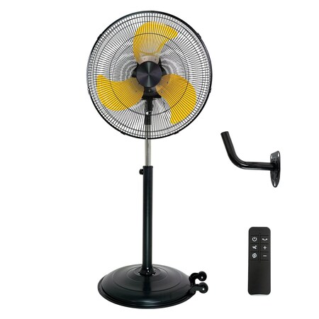 Edendirect 22 Inch Powerful Pedestal Fan, 9 Speeds with 3 modes, 80 Degrees Oscillating and 60 Degrees MVDHM-22DC