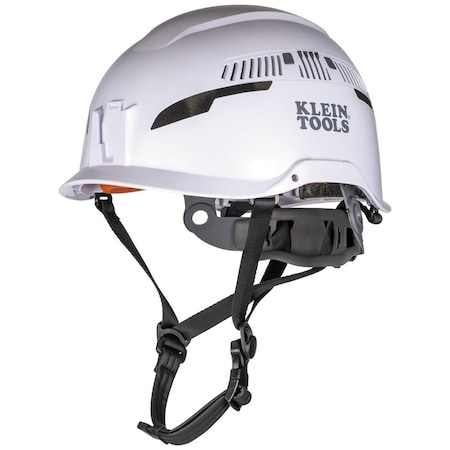 Klein Tools Safety Helmet, Shell: PC/ABS and EPS, Suspension: PC/ABS and HDPE, 6 Point Ratchet Knob with Pivot 60565