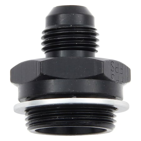 Light House Beauty 491952-BL -6 AN x 0.87-20 in. Dual Feed Male Adapter Fitting - Black LI3622049