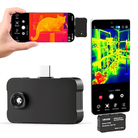 Vevor Thermal Imaging Camera for Android & iOS 512 x 384 TISR Super Resolution VT256