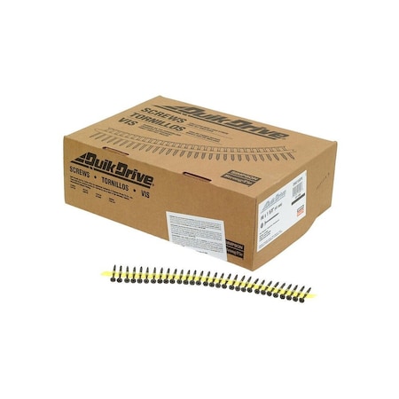 Simpson Strong-Tie Co Drywall Screws Quik Drive No. 6 Sizes X 1-5/8" L Phillips Gray Phosphate, 2500PK DWC158PS