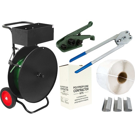 Encore Packaging Polypropylene Strapping Kit for 12, Contractor  HD PP12CB03