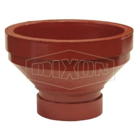 Dixon RA Series Reducing Adapter, 4 x 2-1/2 in Nominal, Grooved End Style, Ductile Iron, Import RAGG40250