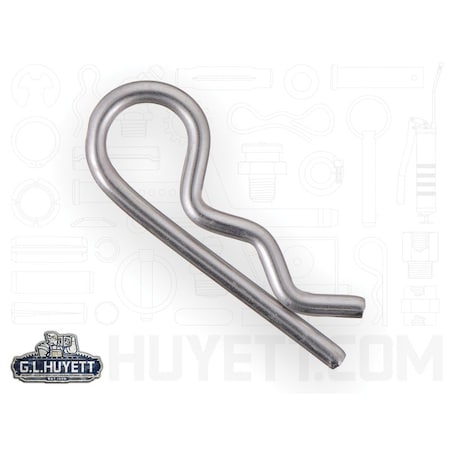 Huyett Bridge Pin, 302/304SS, .080 Wire Dia x 1.188 L x .25 In Eye Dia x Fits 1/8 to 5/32 Shft BPS-213