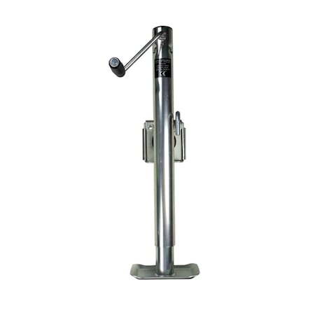 Powerwinch Utility Series Jack - 2500lb, Bolt-On, Flat Plate, Zinc 21500-J-2500-BF-Z-R