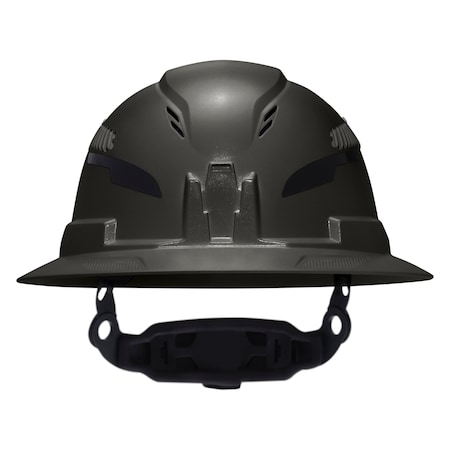 Klein Tools Class C Type-2 Hard Hat, Vented Full Brim with Strap, Black 60961T2