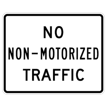 Sign Solutions Usa Traffic Sign, 48 in Width, Aluminum Sign, Horizontal Rectangle DUS10DWT4830R5-7