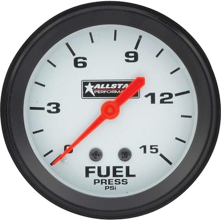Allstar Performance 2.63 in. 0-15 PSI Fuel Pressure Gauge ALL80098