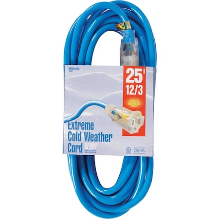 Southwire ColdFlex 25 Ft. 12/3 Cold Weather Extension Cord 2437