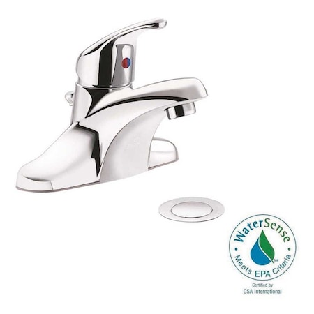 Cleveland Faucet Group Cornerstone 4 in. Centerset Single-Handle Bathroom Faucet with Pop-Up Assembly in Chrome CA40718