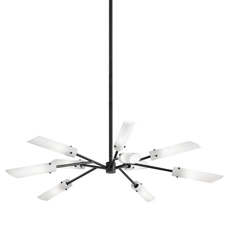 Troy Lighting High Line 10 Light Chandelier 45.75 In. Soft Off Black F7227-SFB