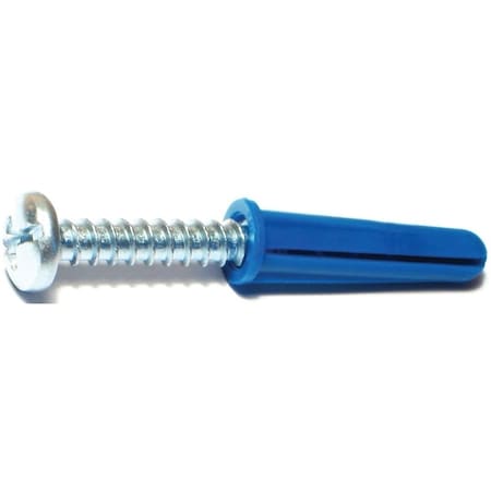 Midwest Fastener Screw Anchor, 1-1/2" L, Nylon 21863