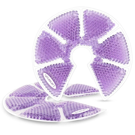 Lansinoh Hot/Cold Pack TheraPearl Breast, 6.7x7", Fabric/Plastic/Gel Reusable, 8PK 1083486_CS