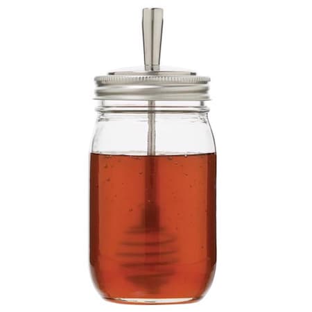 Jarware Regular Mouth Decorative Jar Lid Honey Dripper 6039013