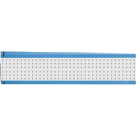 Brady Numerical Legend Vinyl Cloth Wire Marking Value Packs, Pack of 5 Cards, 5PK WM-7-VP