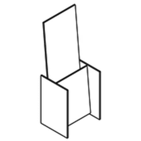 Hard Top 4.25 in. Acrylic Literature Holder - 11 gal HA1104944