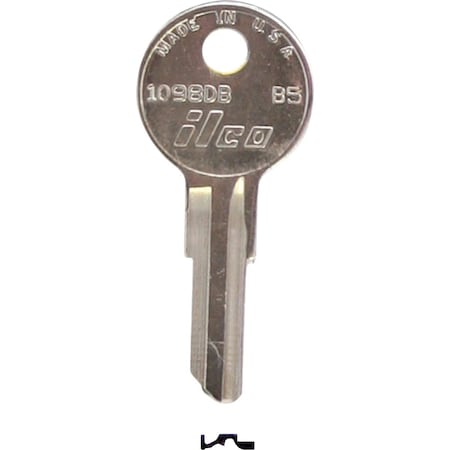 Ilco Briggs B5 Nickel Plated Lawn Mower Key 1098DB, 10PK IAL2830227B
