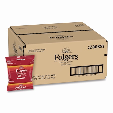 Folgers Coffee Filter Packs, Special Roast, 0.8 oz, PK40 2550006898