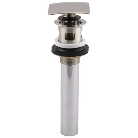 Delta Square Push Pop-Up With Overflow In Polished Nickel 72175-PN