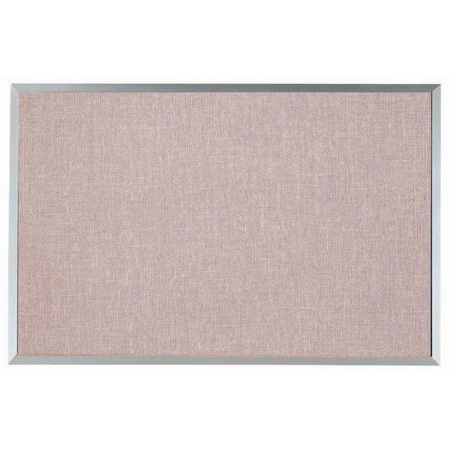 Aarco Designer ''Quartz'' Fabric Bulletin Board w/ a Clear Satin Anodized Aluminum Frame, 24''Hx36''W DF2436005