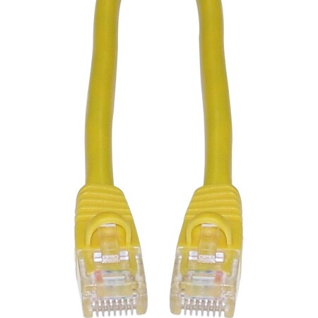 Cable Wholesale Cat6 Yellow Ethernet Patch Cable Snagless Molded Boot 7 foot 10X8-08107