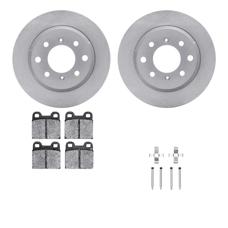 Dynamic Friction Co DFC Brake Rotor with 5000 Brake Pads and Hardware Kit 6512-16003