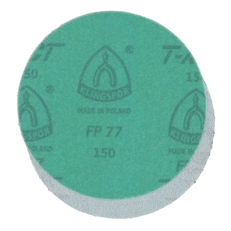 Klingspor 5" No-Hole Hook and Loop Sanding Disc 120 Grit, 100PK 077FPK120W-12700