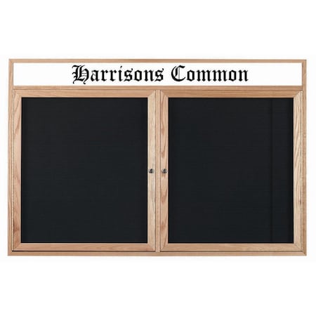 Aarco Board, BlackFelt, RedOakFrame, High ODC4872H