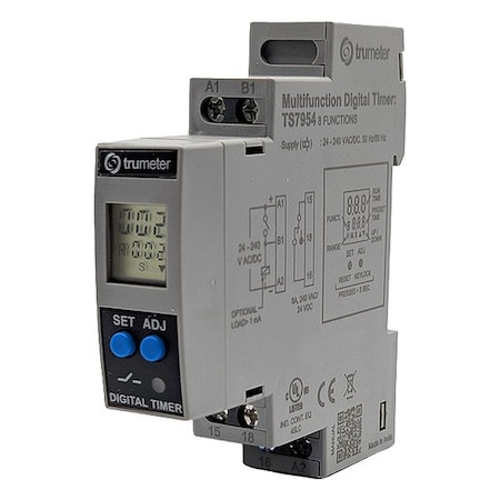 Trumeter Time Delay Relay, 24V AC/DC TS7954