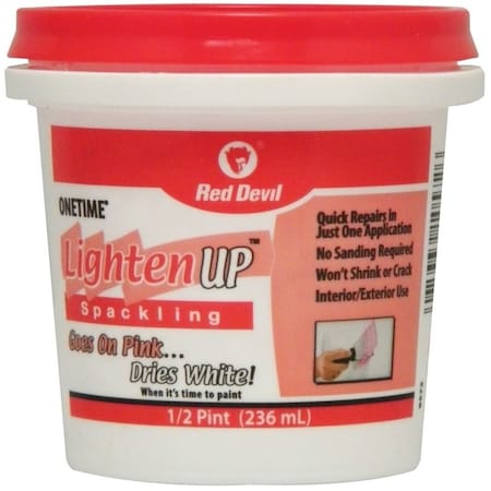Red Devil 0 Spackling Compound White, White, 05 pt Tub 572