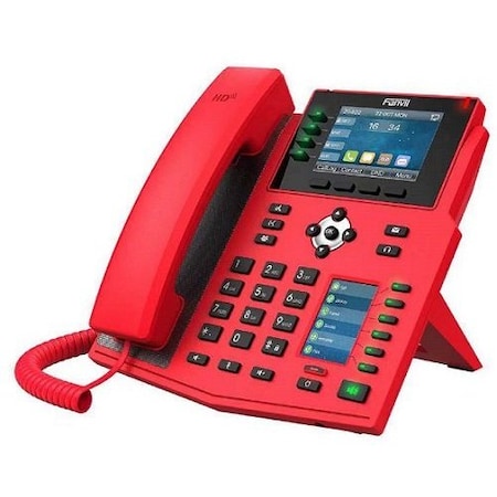 Fanvil 16-Line Mid-level IP Phone 3.5 inch color screen 2.4 side 4 line keys, 30 DSS keys 16 X5U