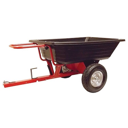 Milwaukee Hand Trucks Dump Cart, Black, Poly, 12 cu ft LCP1000PRM