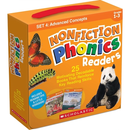 Scholastic Teaching Solutions Nonfiction Phonics Readers Set 4: Advanced Concepts, Single-Copy Set, 25-Book Set 9781546164579