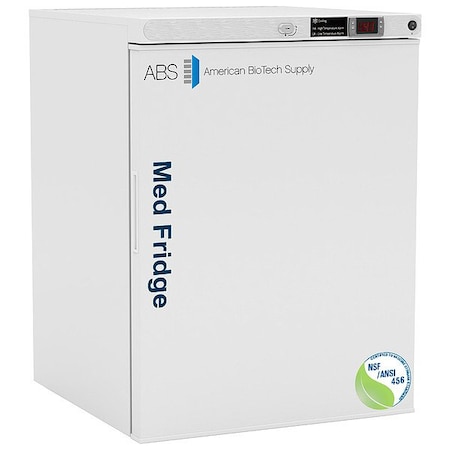 American Biotech Supply Refrigerator, White, 5.2 cu ft, 120 V PH-ABT-NSF-UCFS-0504