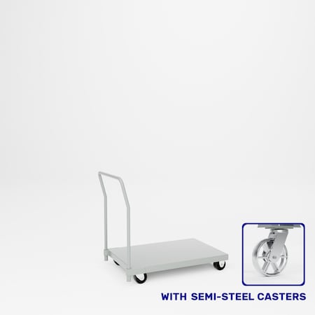 Pucel Dolly Platform Truck, 24 in W x 36 in L x 36 in H, Light Blue 24-PTD-36S