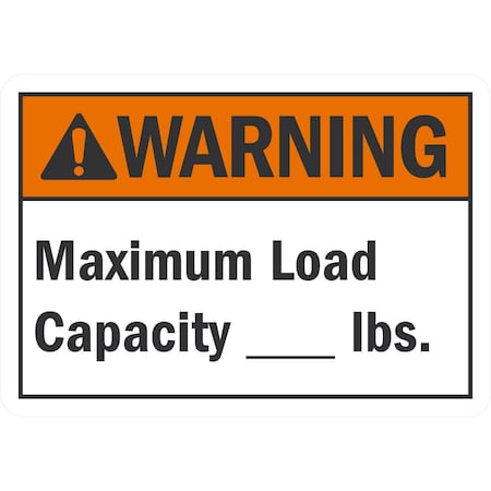 Lyle Maximum Load Capacity _ Lbs. (Write-On), 10x7, Engineer Grade, White G-1559-ED_10x7