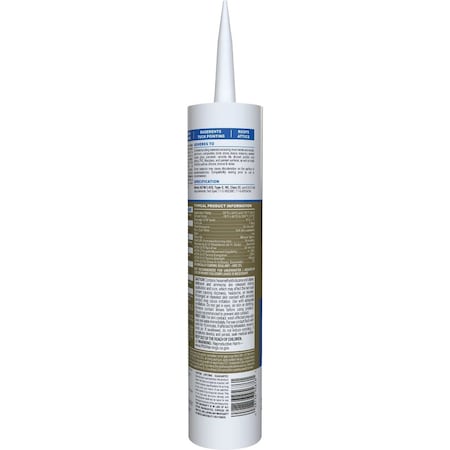 Ge Advanced Silicone Window & Door Sealant White 10.1 Oz. Tube 2708921
