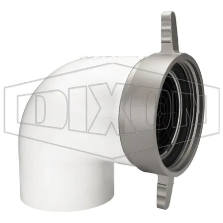 Dixon 90Deg Dry Hydrant Female Adapter, 6 in, Female NST NH, Aluminum, Domestic ADH90F60F