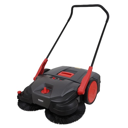 Bissell Commercial Large Area Sweeper, 13.2 gal, 18V BG677B+